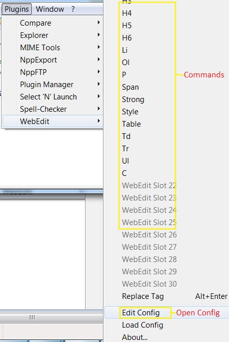 How to add HTML tag keyboard and toolbar shortcuts to Notepad++