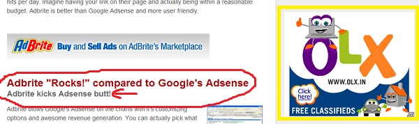 adbritevsadsense2 My thoughts on an intersting (but self contradictory) article on “adbrite vs adsense” comparison