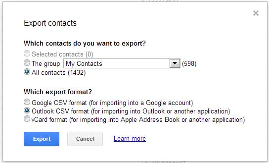 How-to-import-Gmail-contacts-into-Microsoft-Outlook-Export-Options
