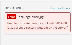 Fixing unable to create directory uploads error in WordPress - Message