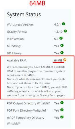 Gravity-form-PDF-extension-requires-128MB-of-memory-med-64MB