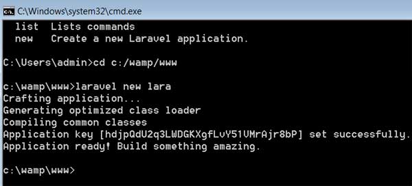 install-laravel-on-windows-installed